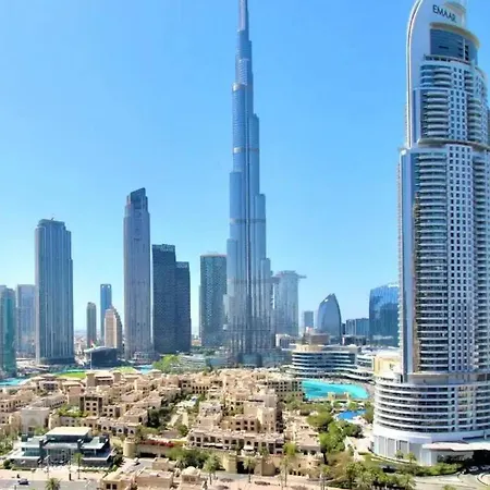 *Views Of Burj Khalifa Fountain* Apartment Dubai Exterior photo